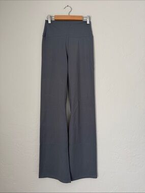 High-Waist Wide-Leg Women’s Pants - Charcoal Gray